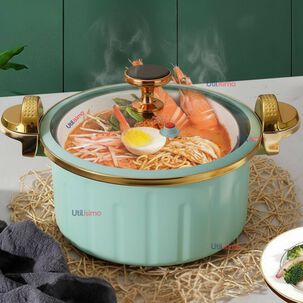 Olla De Micro Presión Esmalte Antiadherente Capacidad 12 Litros Color Azul