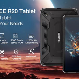 Tablet 4g Rugged Resistente Doogee R20 - Ip68 Militar / Resiste Polvo, Golpes Y Agua