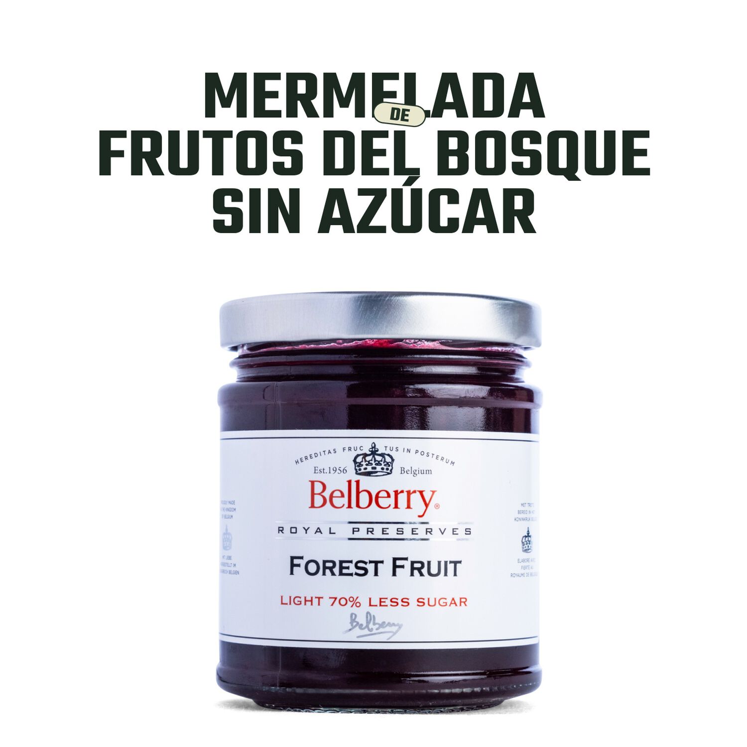 Mermelada Frutos Del Bosque Sin Az&uacute;car Belberry 1 X 210 Gr image number 2.0
