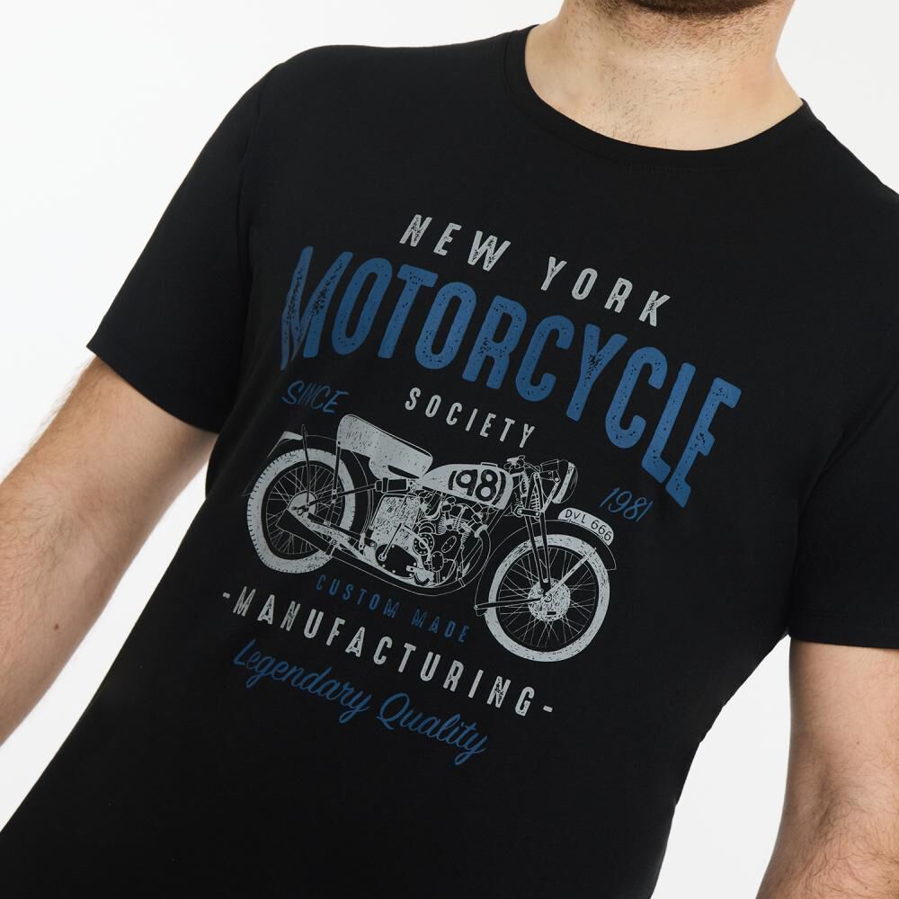 Polera Regular Manga Corta Cuello Redondo Hombre Herald image number 4.0