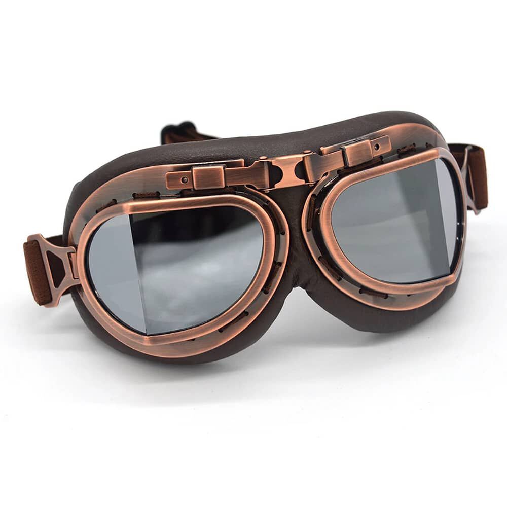 Cosplay Gafas De Moto Vintage Piloto Steampunk image number 3.0