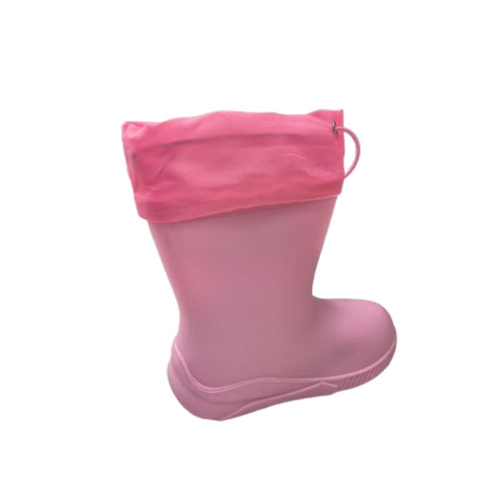 Bota De Agua Lluvia Rosado Niña image number 1.0