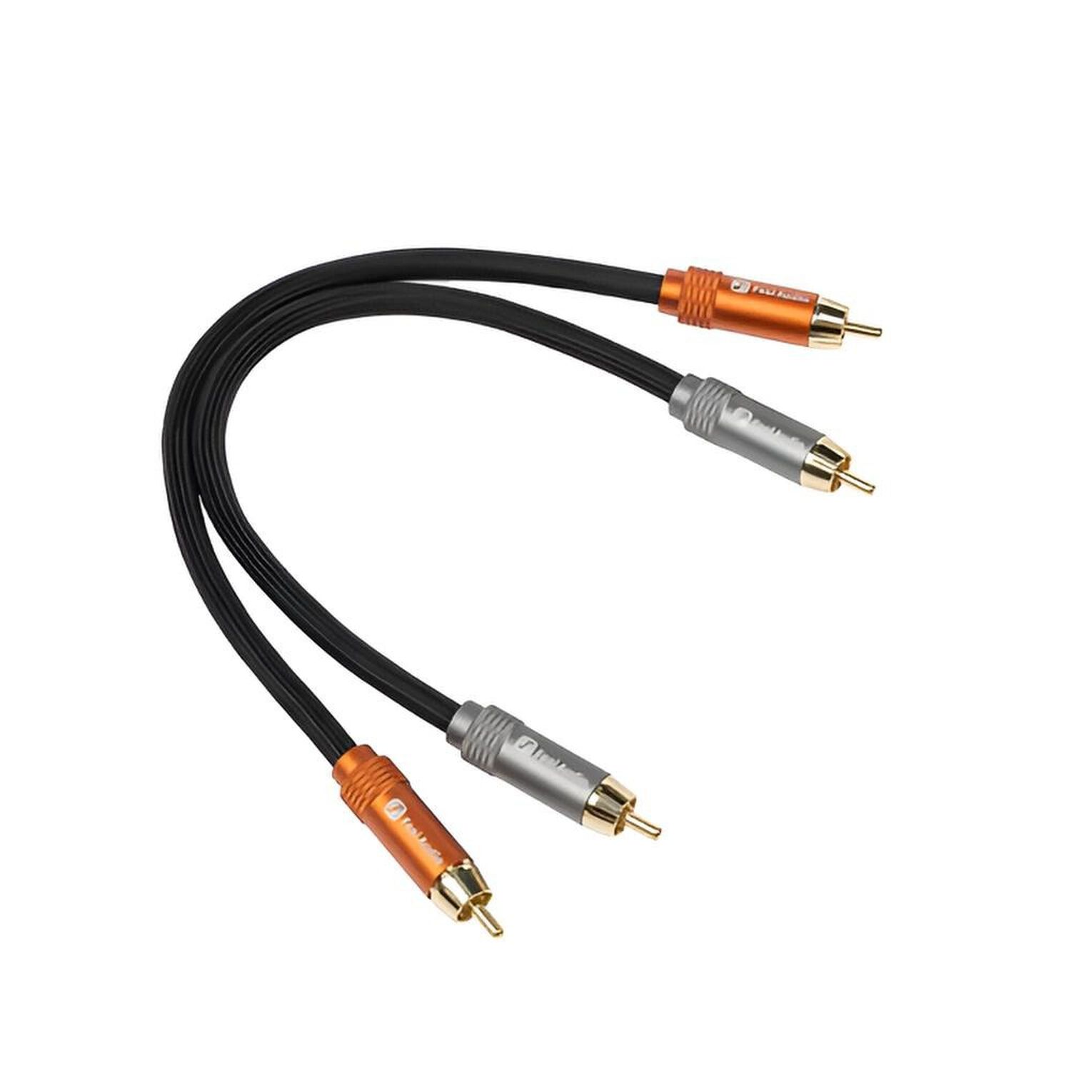 Par De Cables Rca 30cm Para Sistemas De Audio Fosi Audio image number 0.0