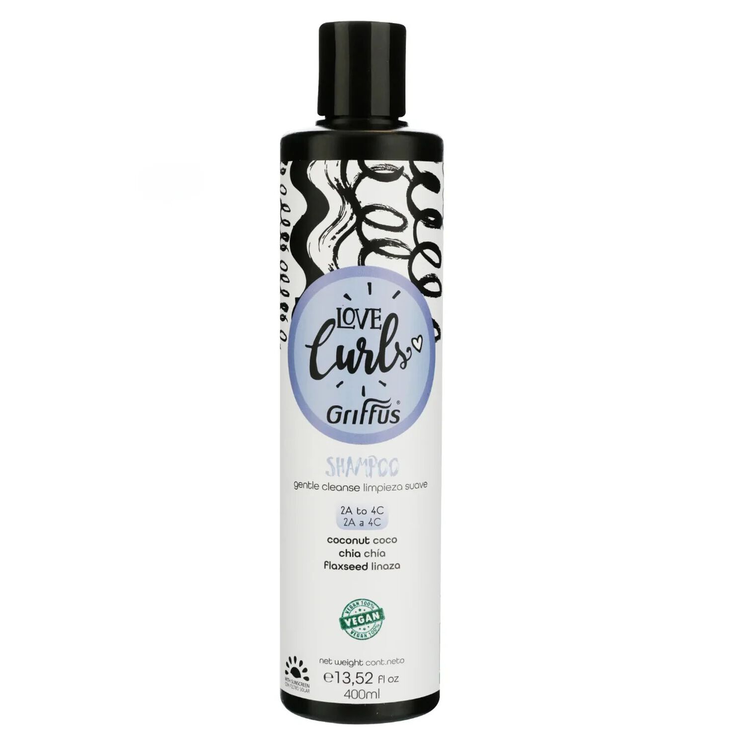 Shampoo Amo Cachos 400ml Griffus image number 0.0