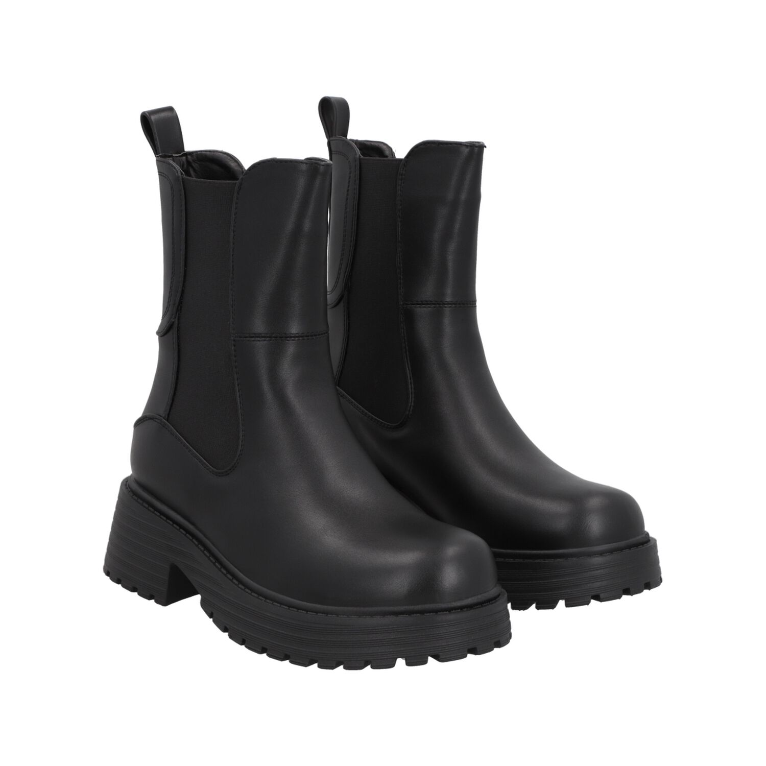 Botin Mujer Negro Plataforma Cora 21 Police image number 4.0