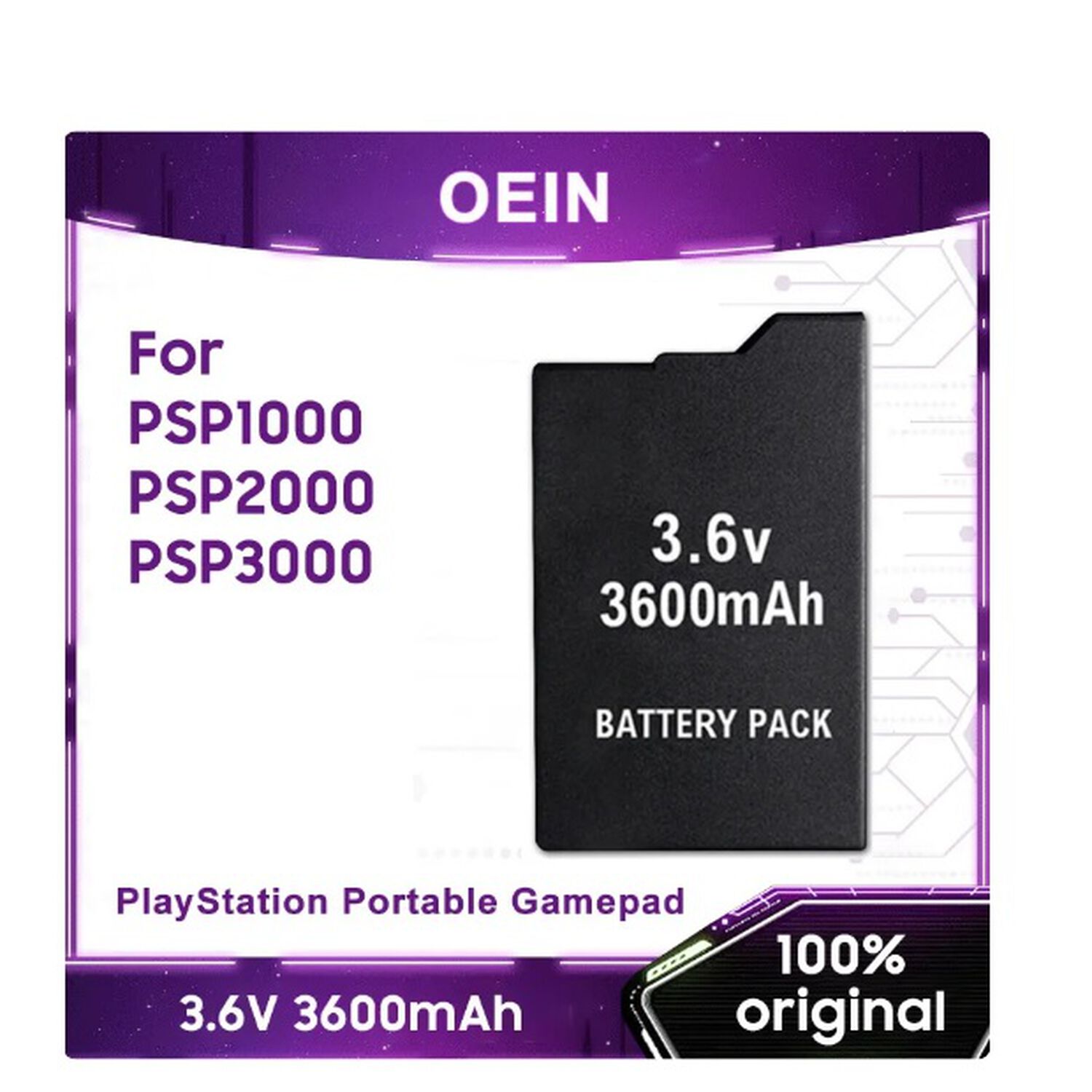Bateria Compatible Con Psp 3,6v 3600 Amp 2000/3000/4000 Para Playstation Portable image number 5.0