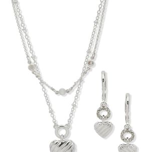 Gift Set Joyas Anne Klein Plateado 01s00260