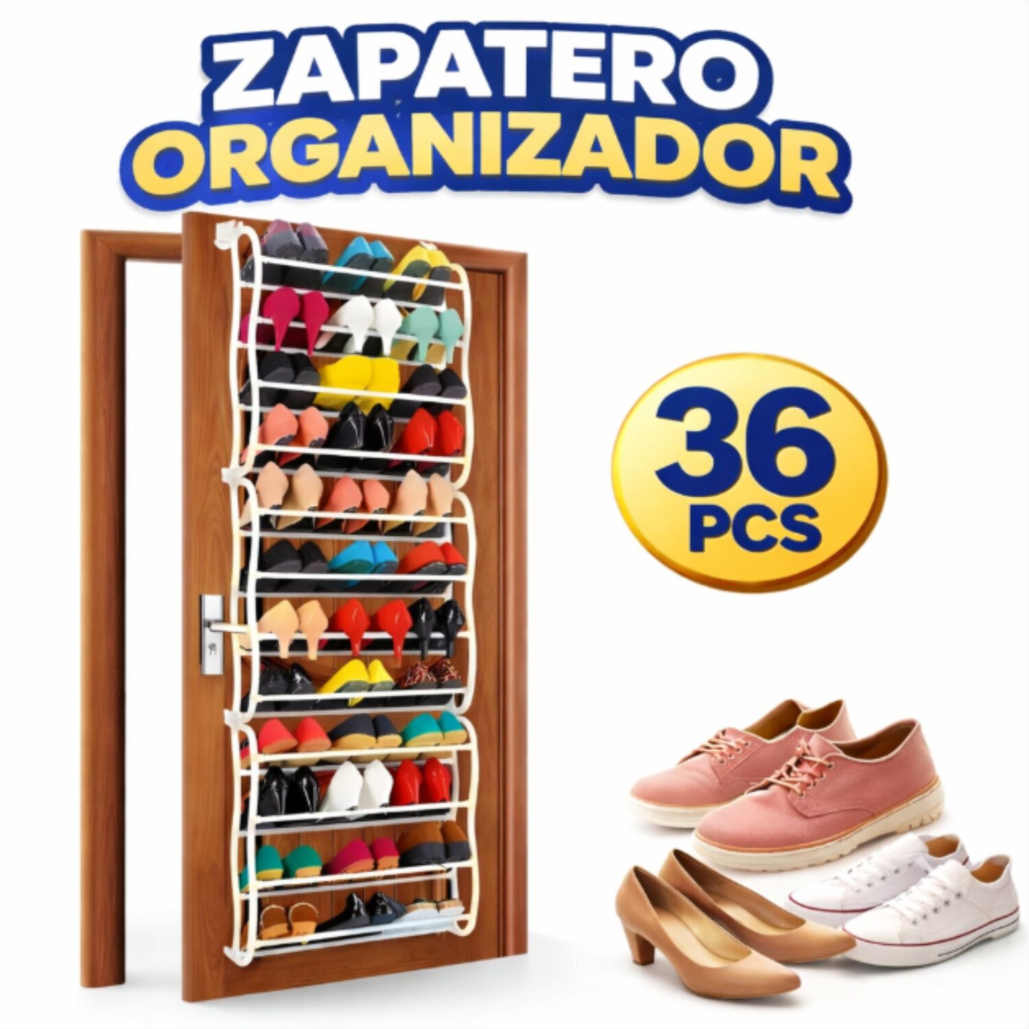 Zapatero Organizador De Puerta 36 Pares image number 4.0