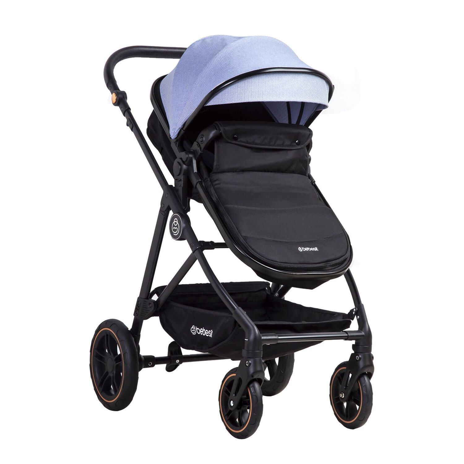 Coche Cuna Paseo Street Azul Bebesit image number 1.0