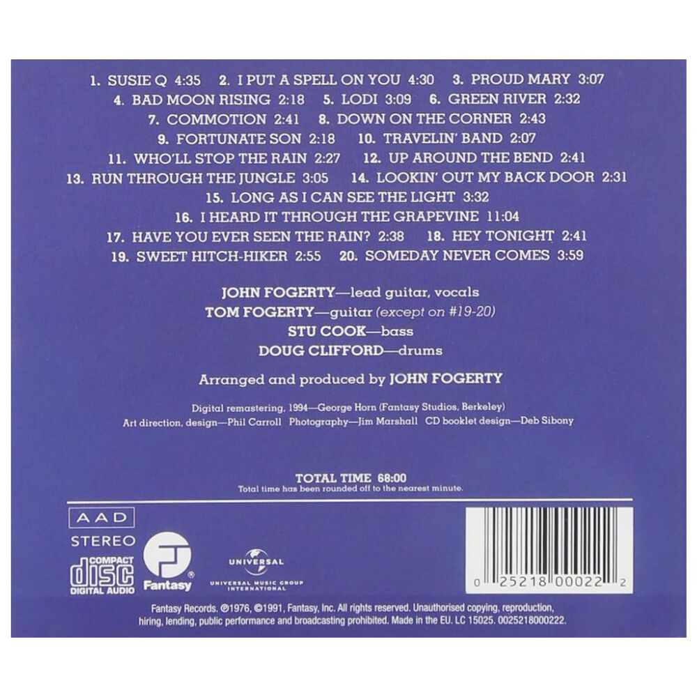 Creedence - Chronicle Vol.1: 20 Greatest Hits | Cd image number 1.0