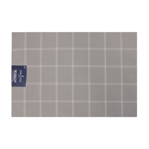 Individual De Mesa Nautica Home 45x30cm Gris A Cuadros