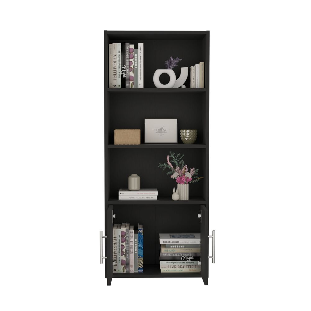 Biblioteca 120.9x50.8x23.5 Cm 2 Puertas 4 Niveles image number 2.0