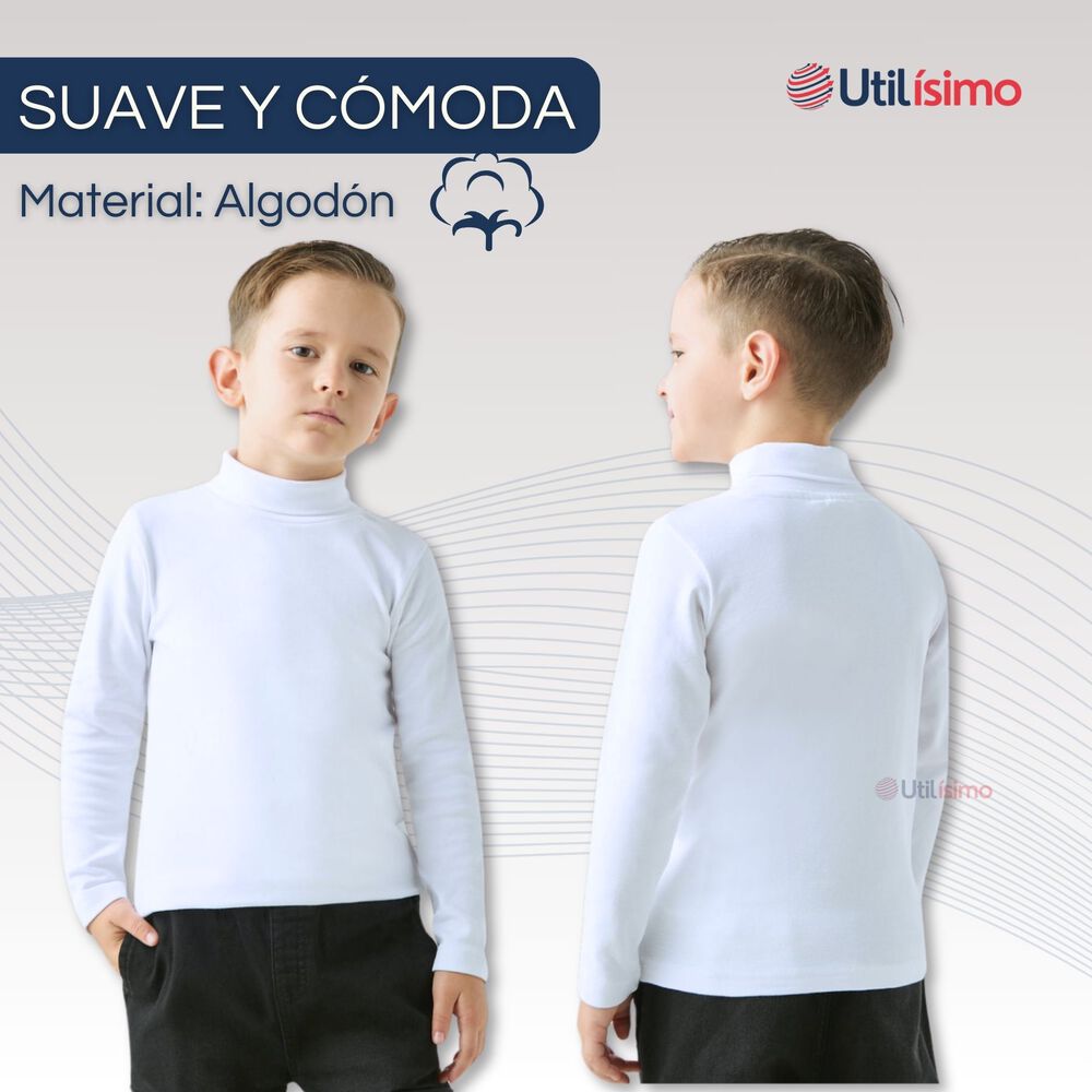 Pack 3 Camiseta Beatle Algodón Manga Larga Primera Capa Niño image number 3.0