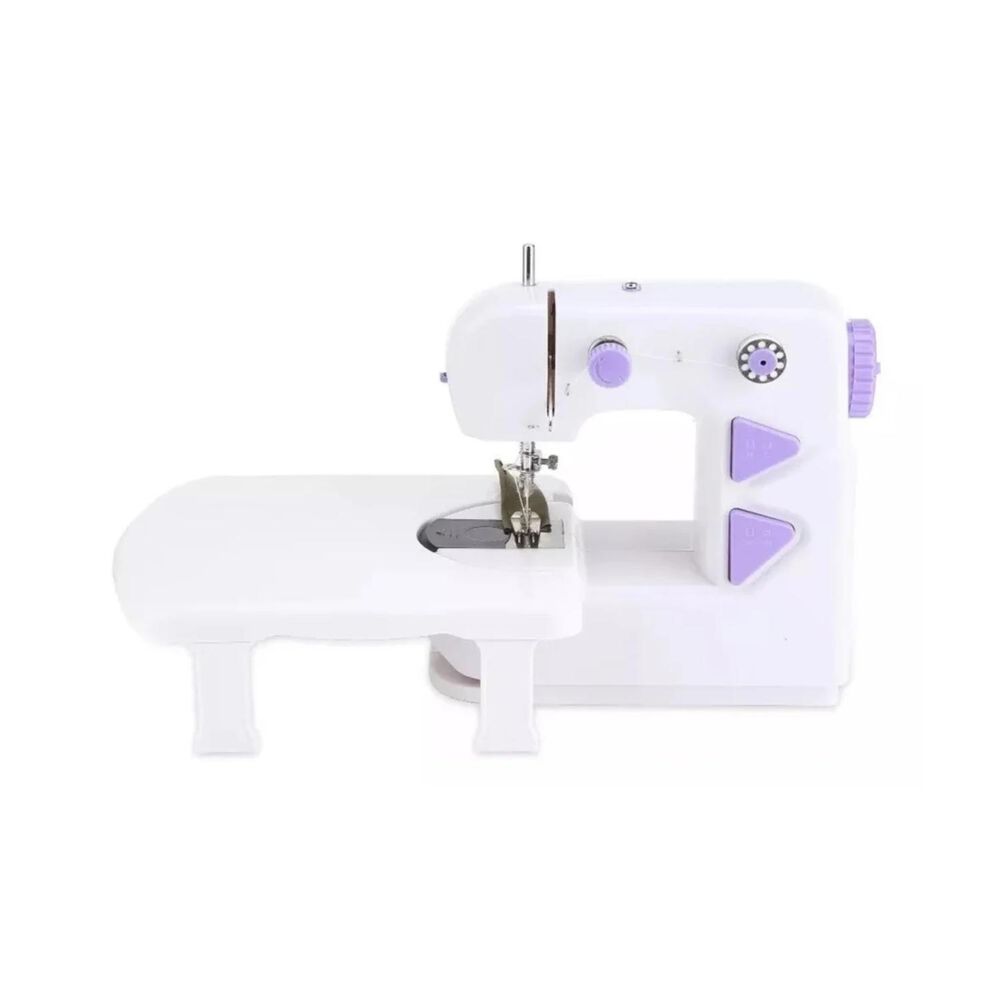 Maquina De Coser Portatil Compacta Blanco Morado image number 0.0