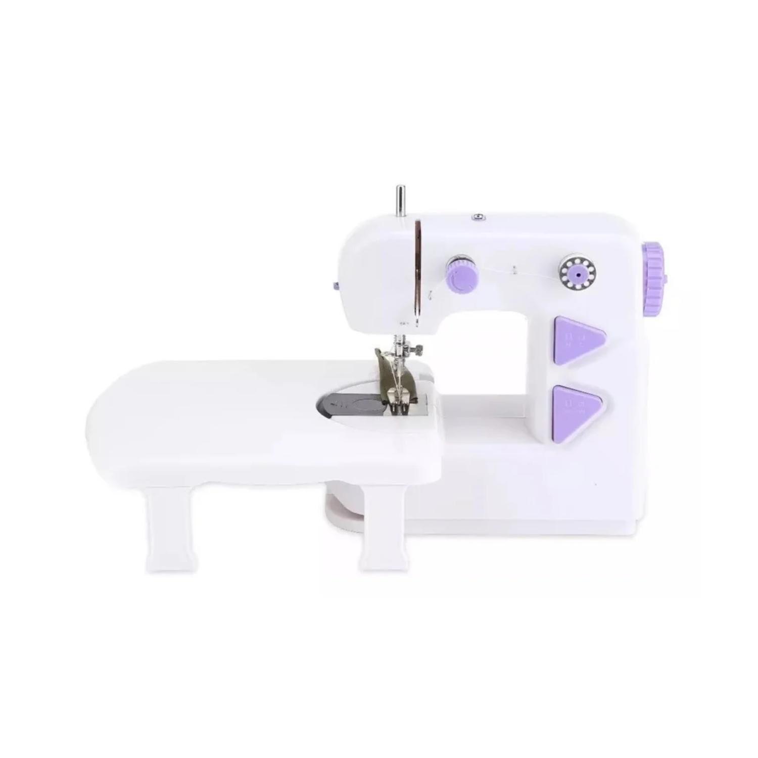 Maquina De Coser Portatil Compacta Blanco Morado image number 0.0