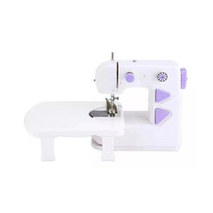 Maquina De Coser Portatil Compacta Blanco Morado