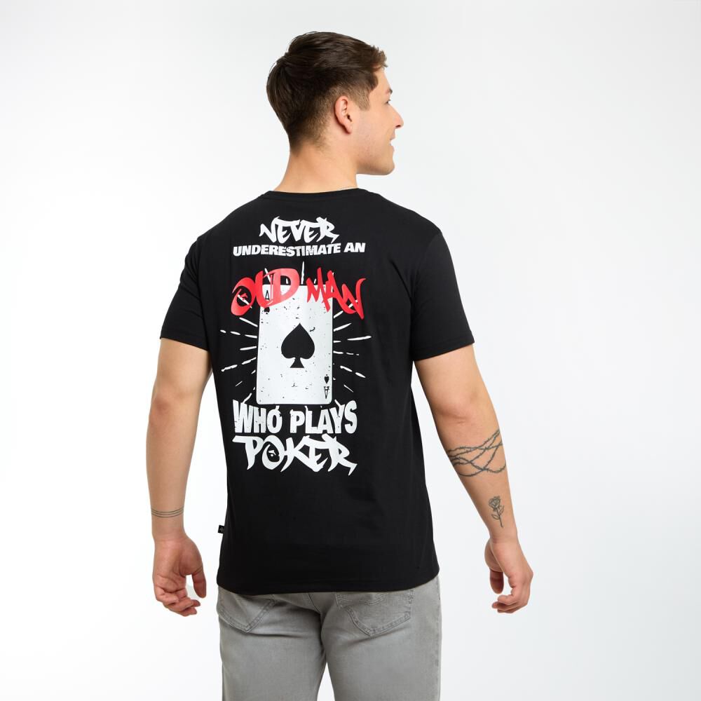 Polera Estampada Manga Corta Cuello Redondo Hombre Skuad image number 3.0