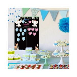 P&oacute;ster De Juego De Revelaci&oacute;n De G&eacute;nero Baby Shower