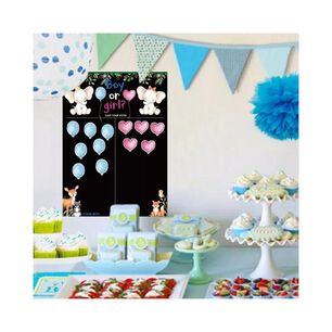 P&oacute;ster De Juego De Revelaci&oacute;n De G&eacute;nero Baby Shower