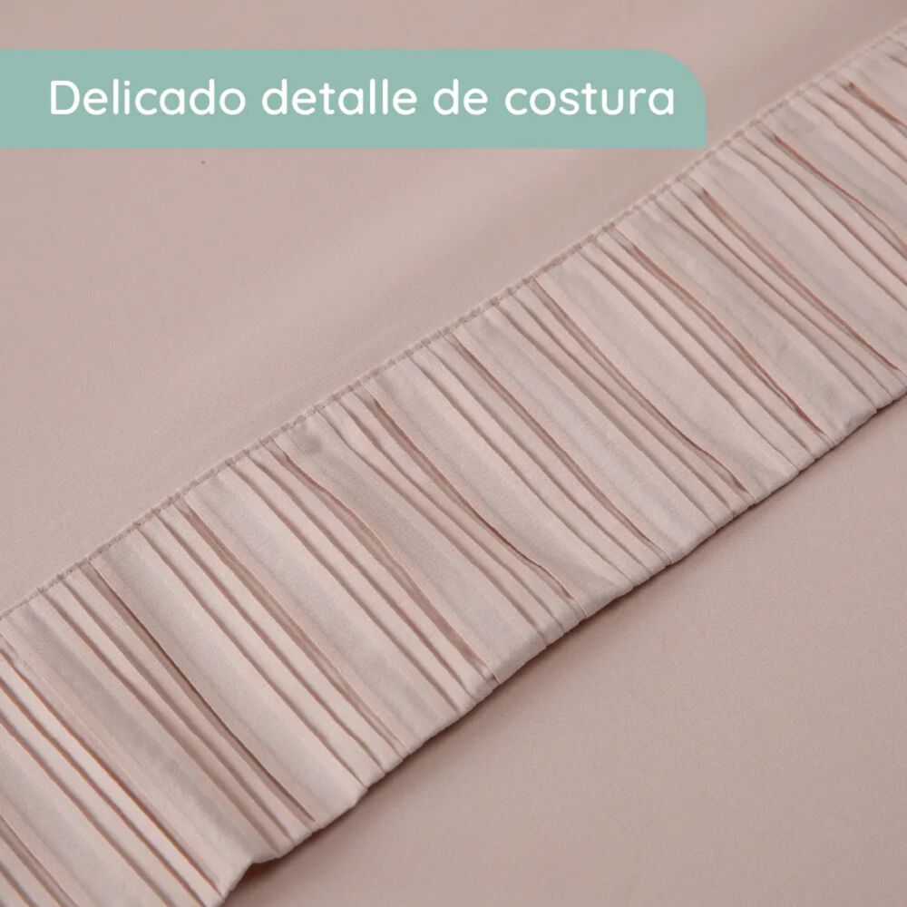 Sabanas Colchón Super King Microfibra 300 Hilos Rosado image number 2.0