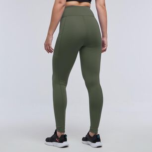 Calza Deportiva Lisa Tiro Alto Regular Mujer Wetland