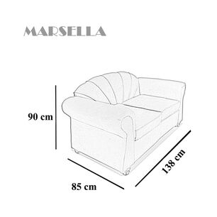 Sof&aacute; Elegant Marsella / 2 Cuerpos
