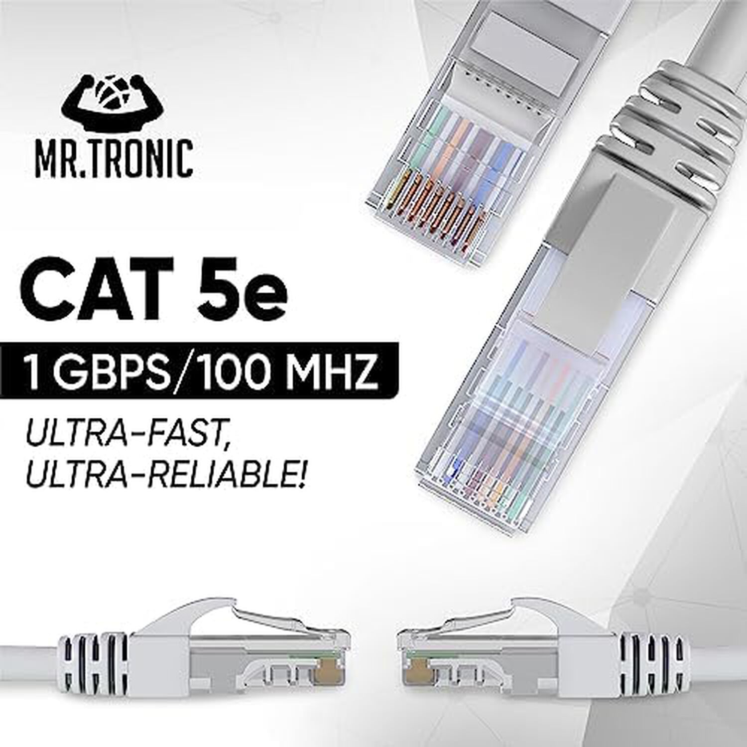 Cable De Red Alta Velocidad 30 Mt Cat5e Cable Lan Internet Conexi&oacute;n Rj45 image number 3.0