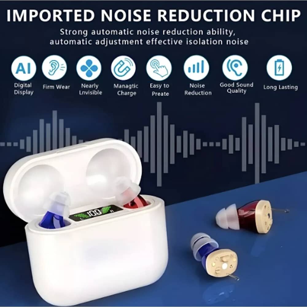 Kit Audifonos Personas Digital Estuche Para Mayores Sordera image number 4.0