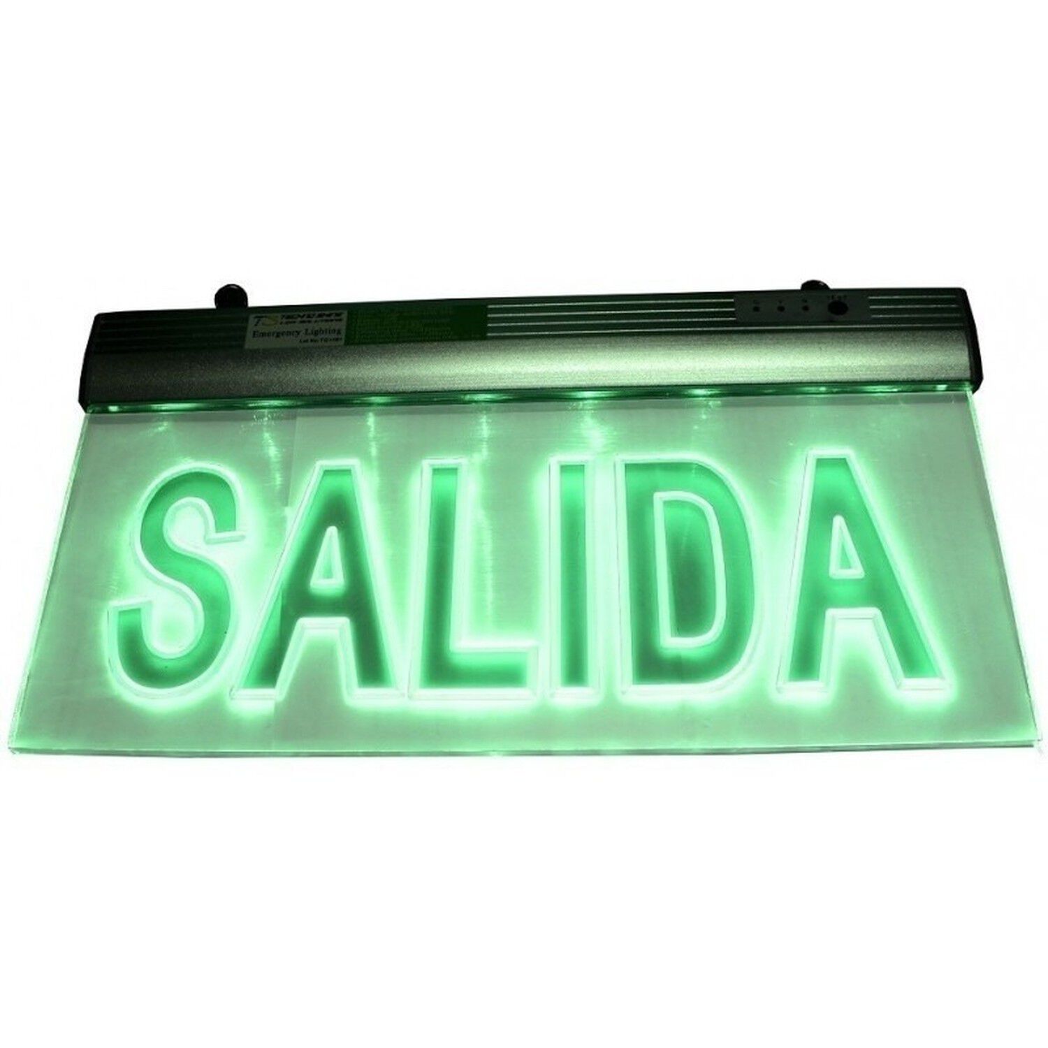 Letrero Led Salida Emergencia Verde Bater&iacute;a Respaldo 10h image number 1.0