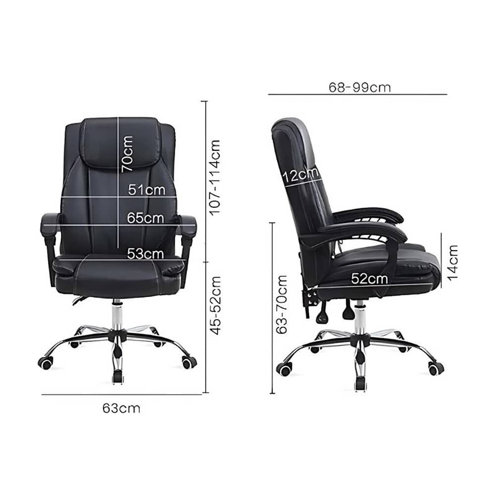 Silla Pc De Cuero Boss Para Oficina (estilo Osaka) image number 2.0