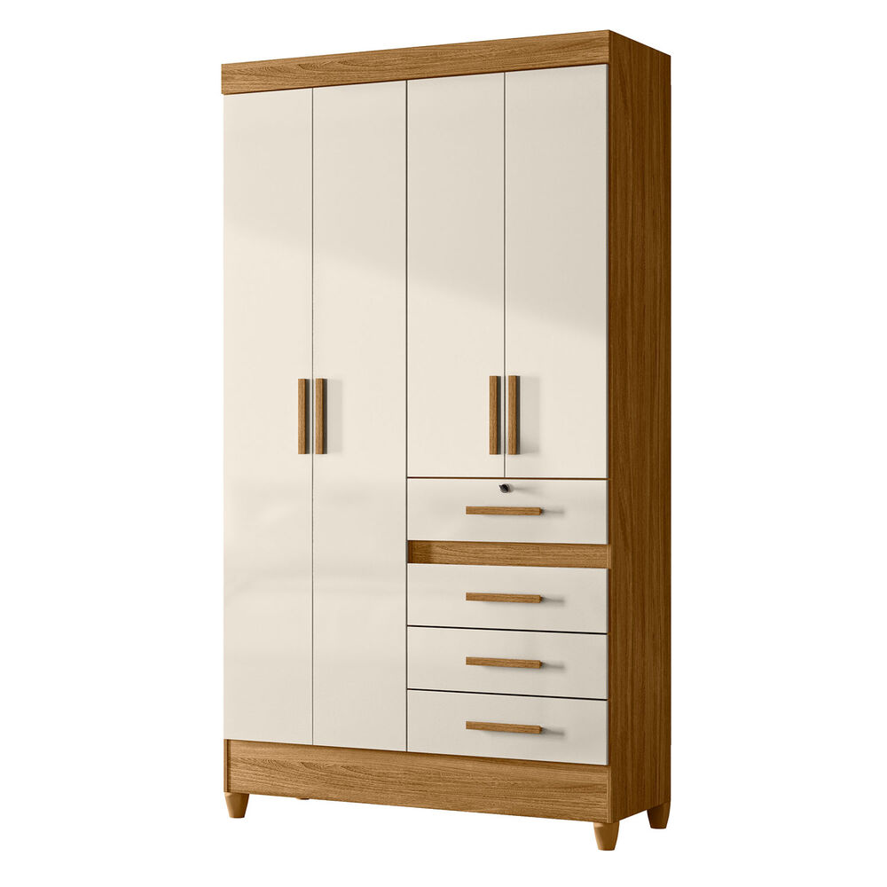 Closet Venecia 4 Puertas 4 Cajones Freijo Off White image number 2.0