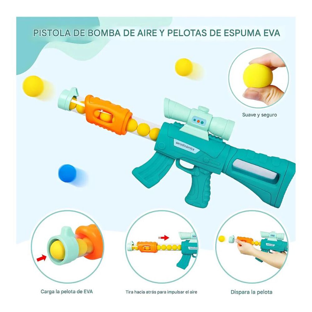 Pistolas De Juguete Lanza Dardos Y Bolas image number 5.0