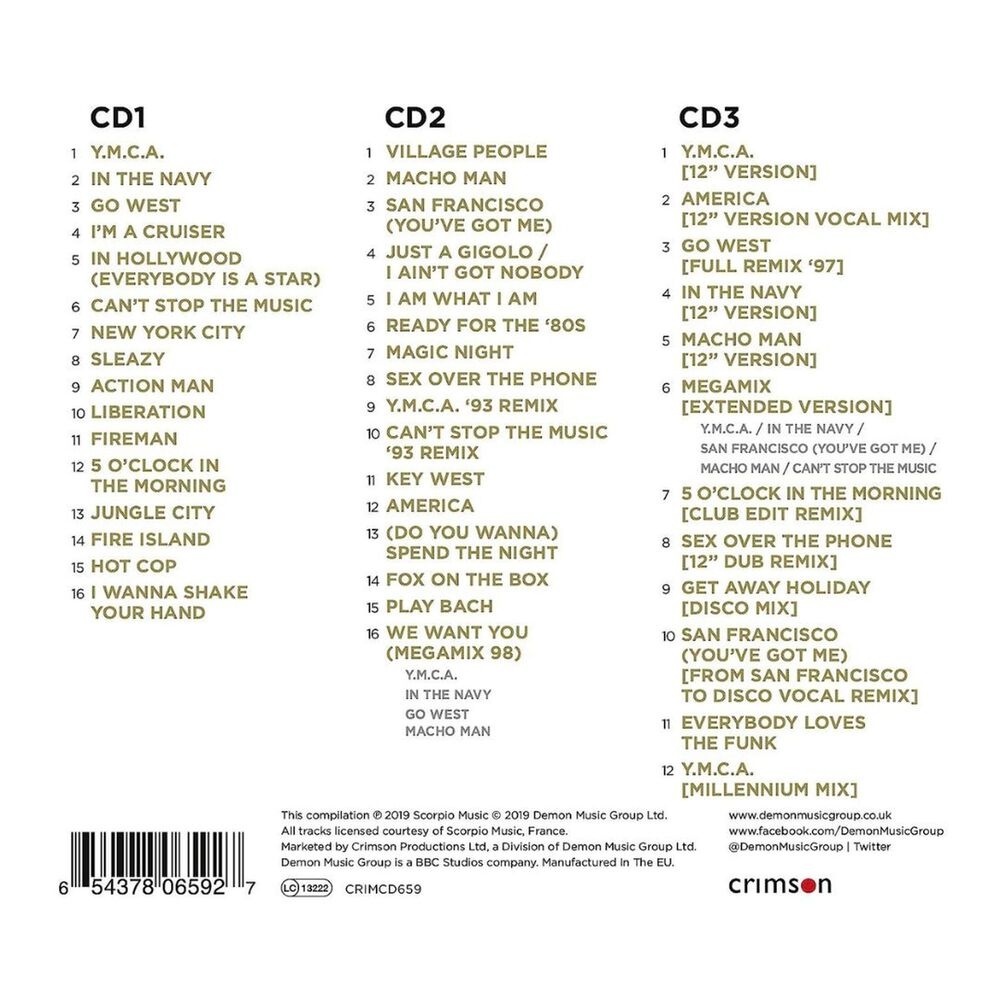 Village People - Gold (3cd) | Cd image number 1.0