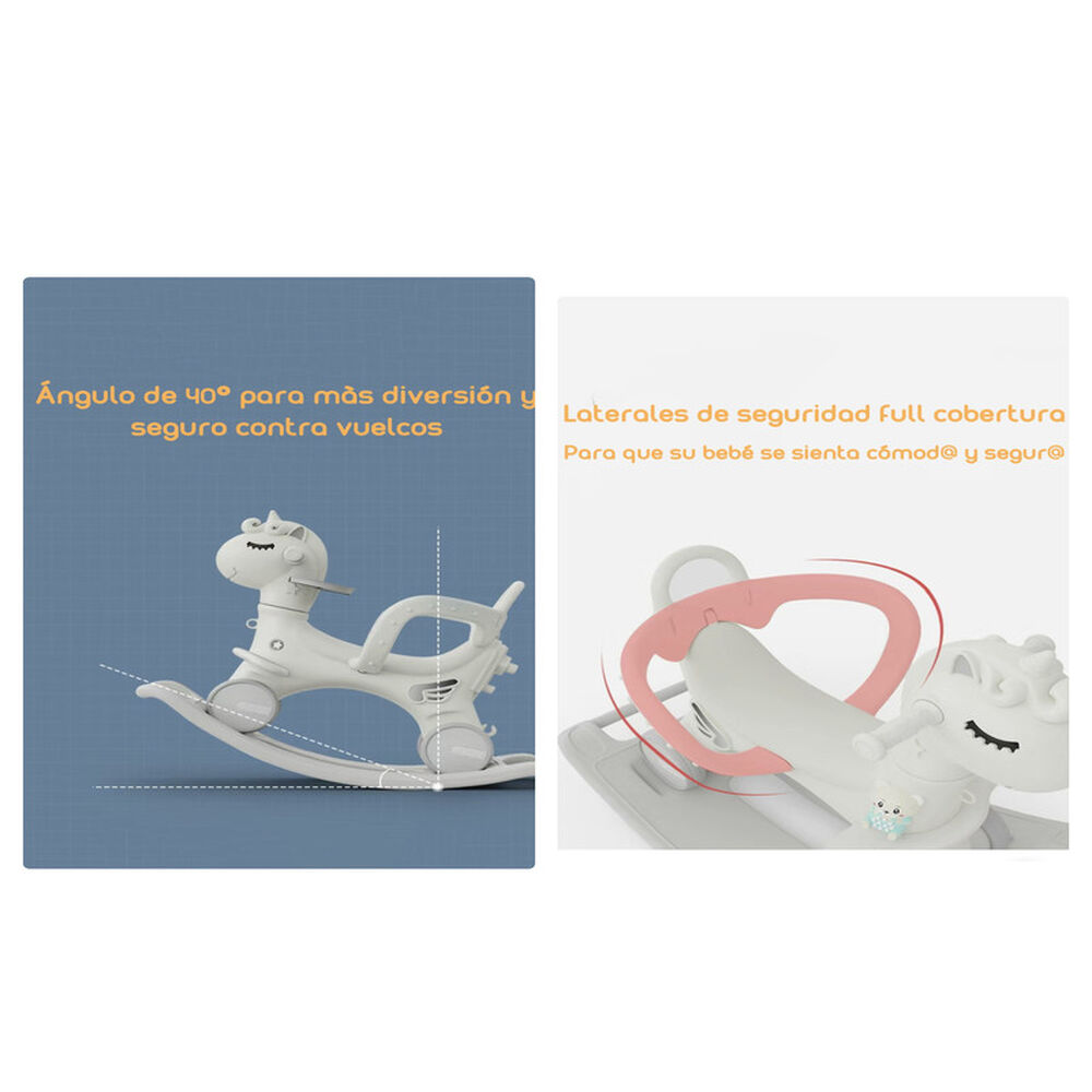 Correpasillo Andador Balance 3 En 1 Con Accesorios Rosado image number 5.0