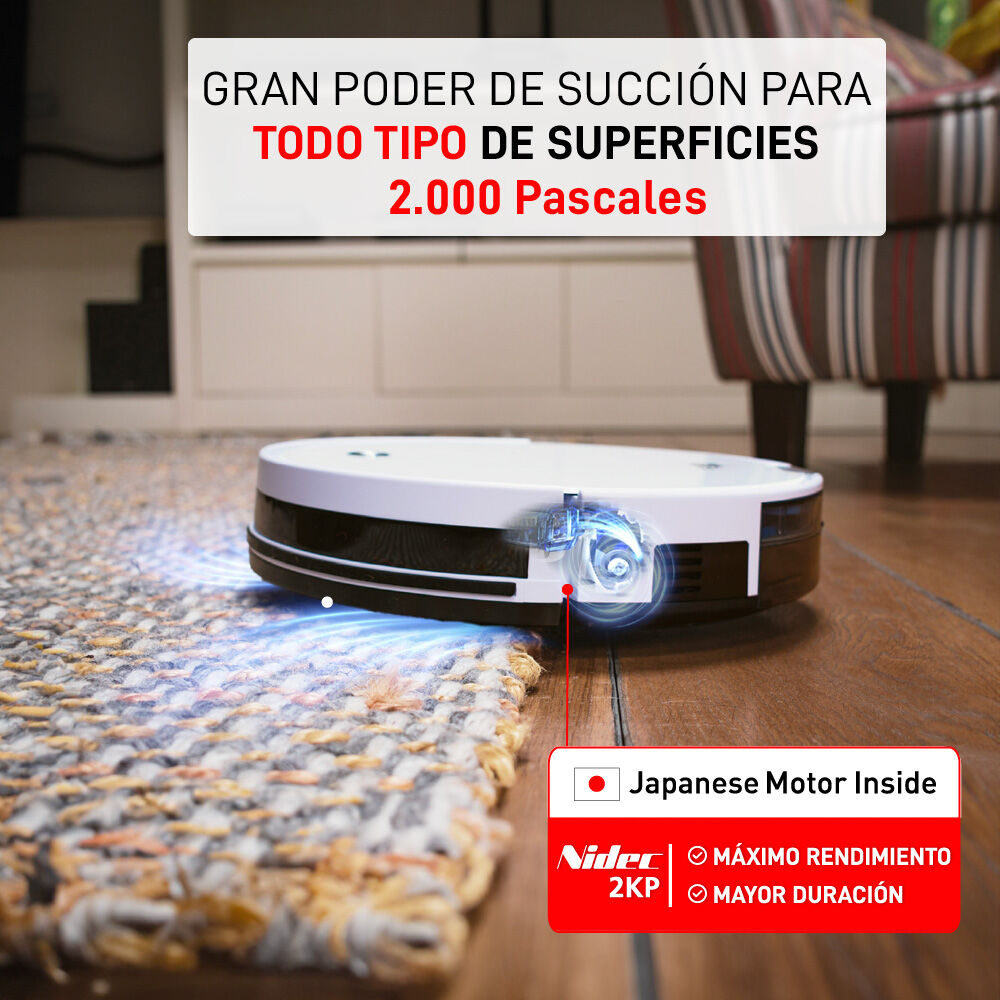Aspiradora Trapeadora Robot Inteligente Silenciosa Osoji Duo D990 Wifi image number 2.0