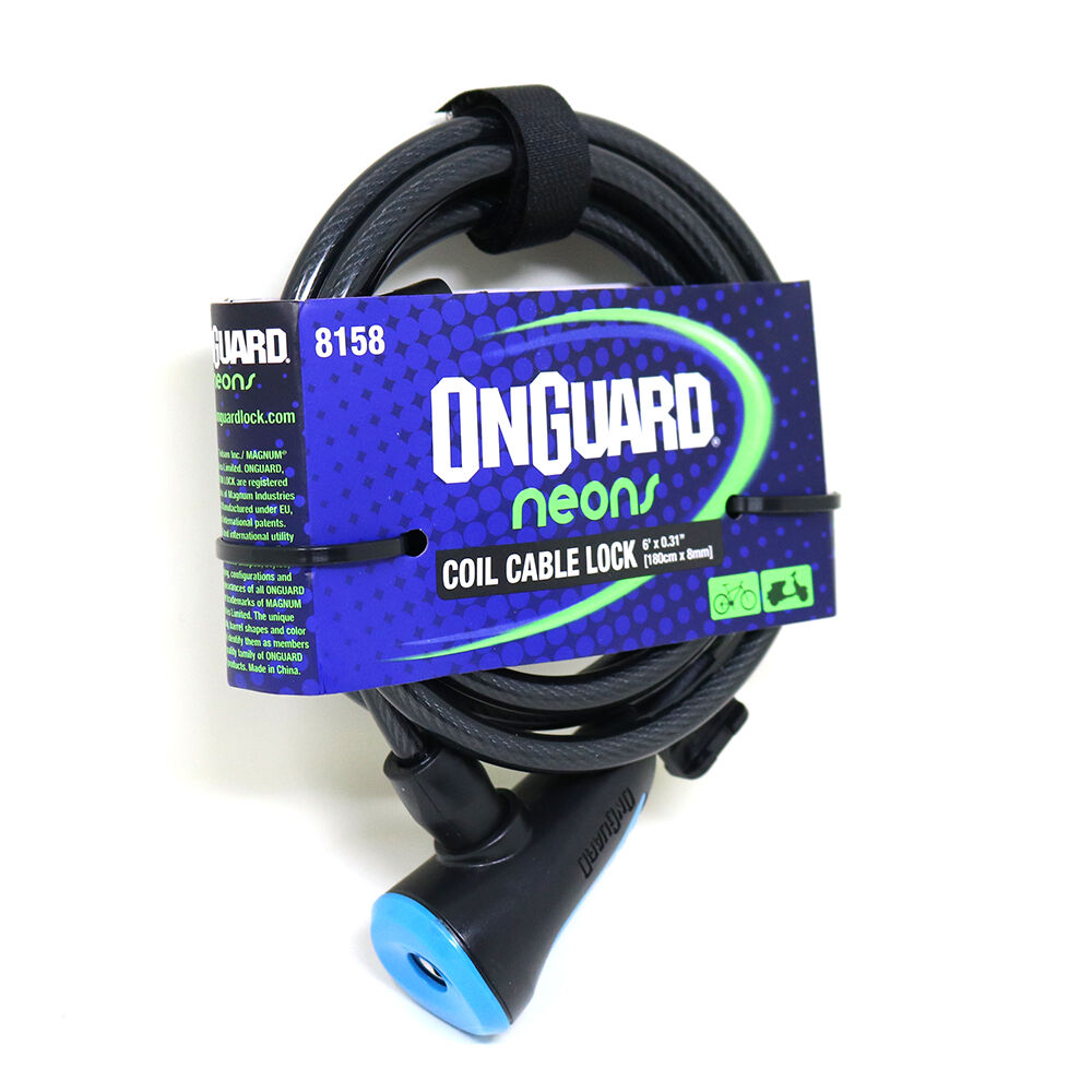 Candado Onguard Llave Espiral Ns Coil 180cmx8mm image number 0.0