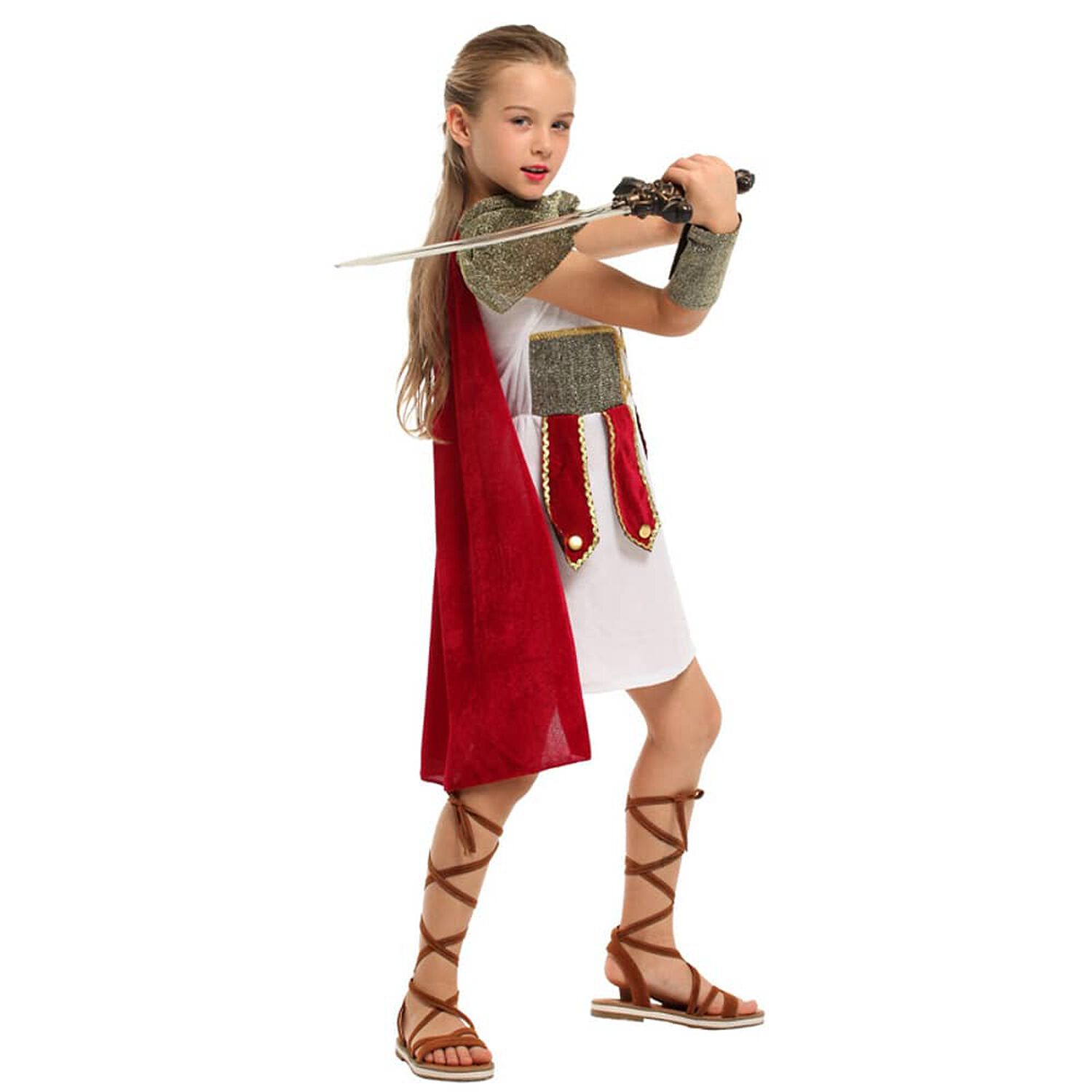 Disfraz Cosplay Gladiadora Infantil Para Ni&ntilde;as image number 0.0