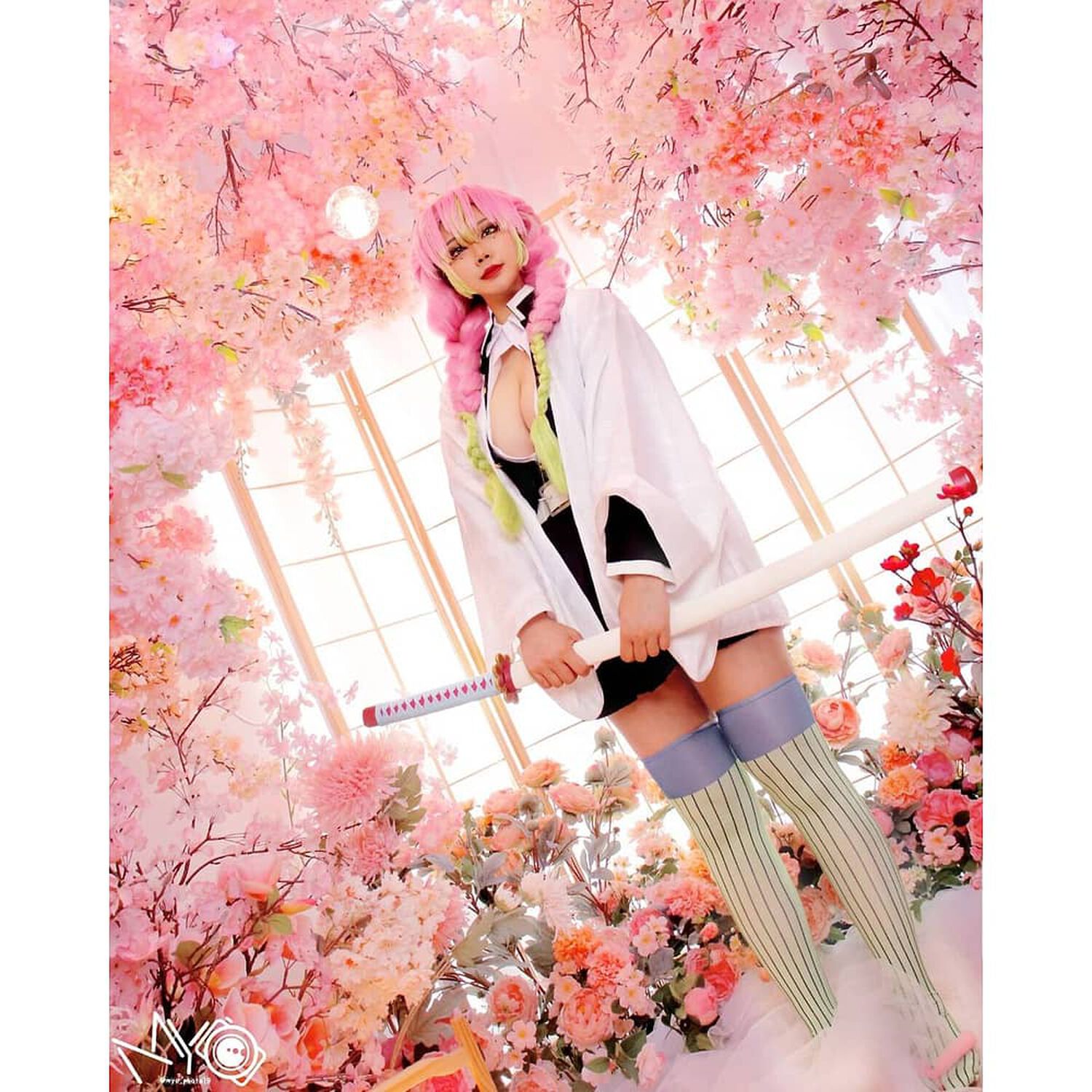 Espada Mitsuri Kanroji Pilar Cosplay Kimetsu No Yaiba image number 1.0