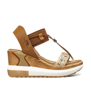 Sandalias Casuales Taco Cu&ntilde;a Mujer Weide Js02