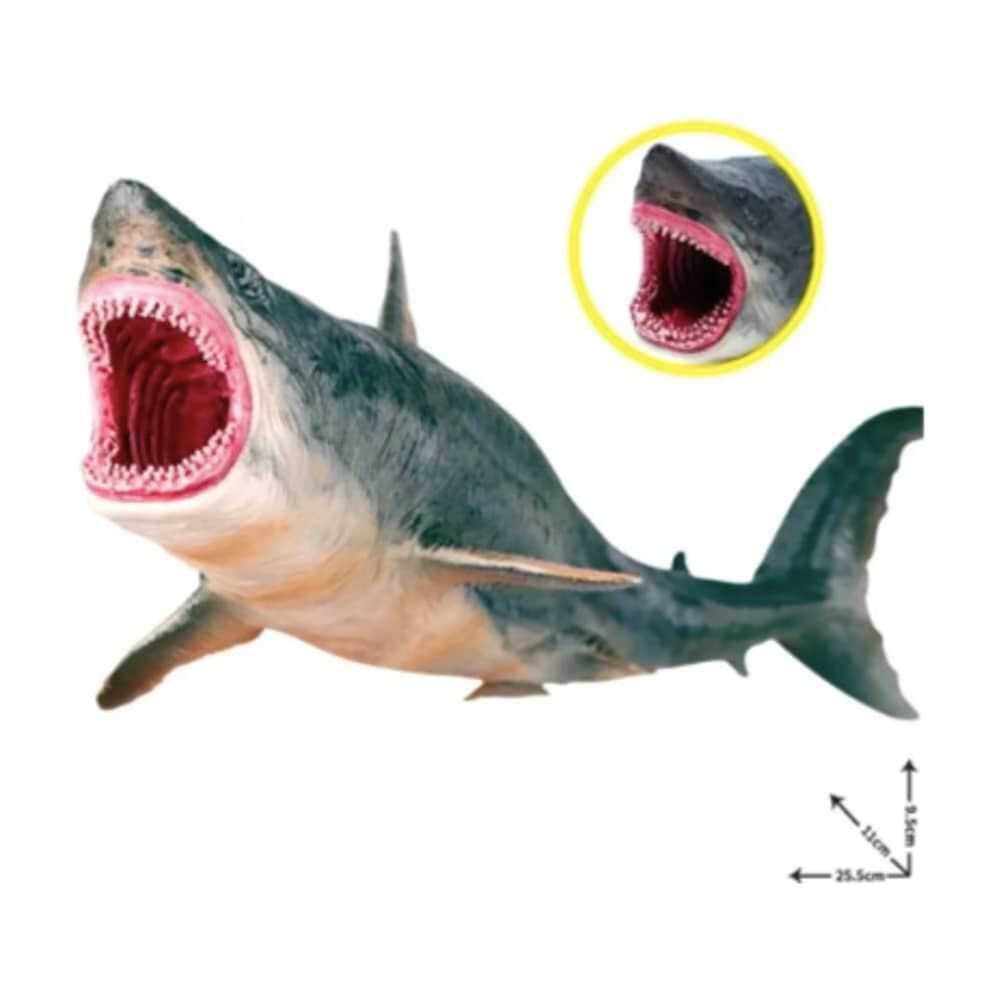 Figura Megalod&oacute;n Tibur&oacute;n 25 Cm image number 2.0