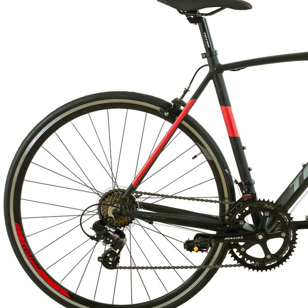 Bicicleta De Ruta Totem Sinclair 700*54 Negro Rojo image number 2.0