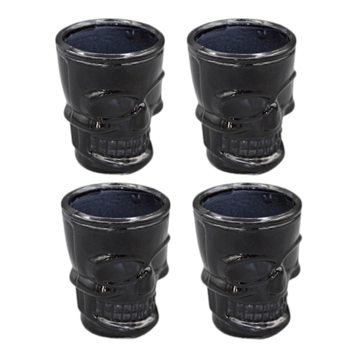 Set 4 Shot Vidrio Calavera Mexicana Tequila Cortito image number 4.0