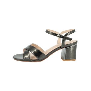 Sandalia De Vestir Shiro Plateado Metalizado Alquimia