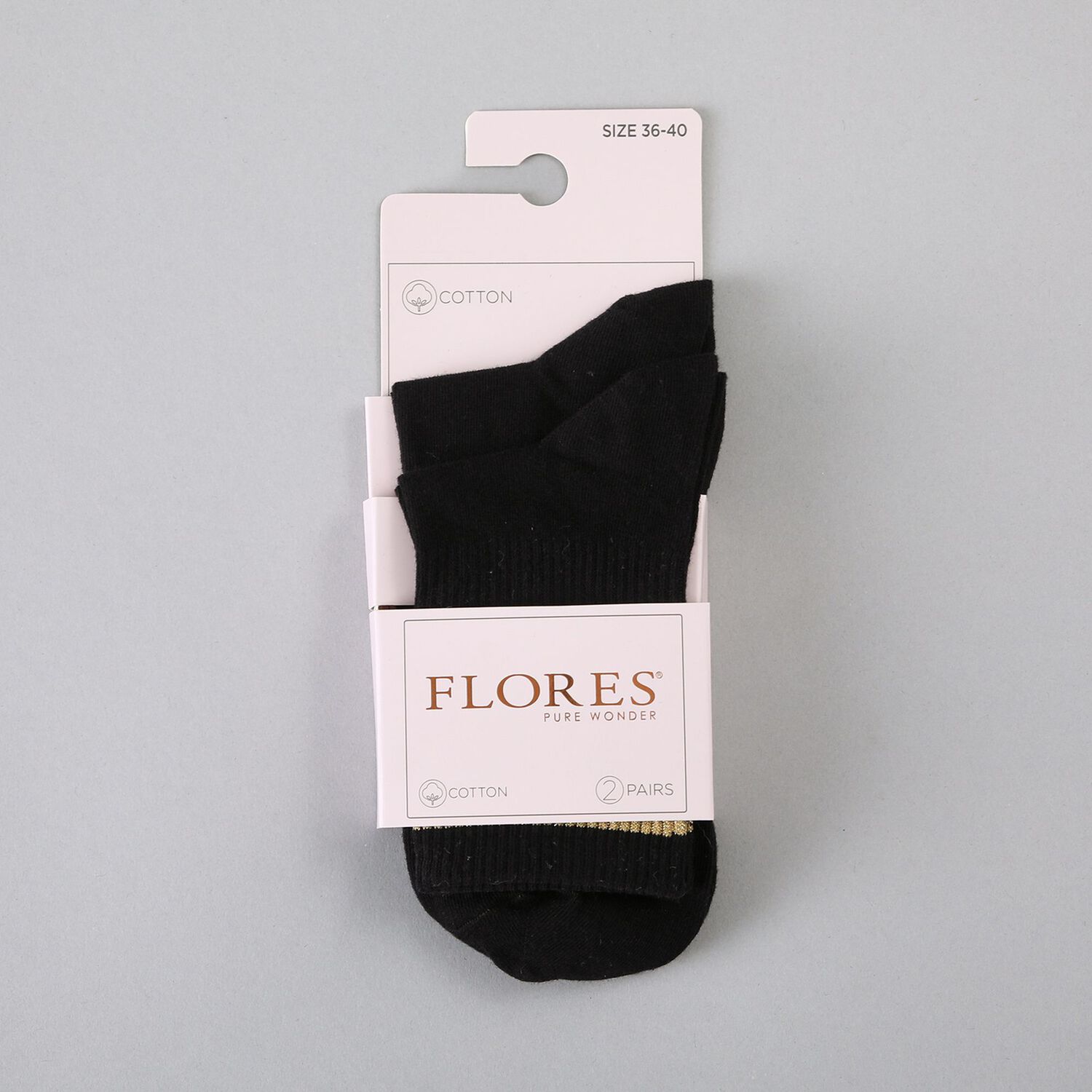 Calcetin Pack Rayas Flores Mujer 50796-2 image number 0.0
