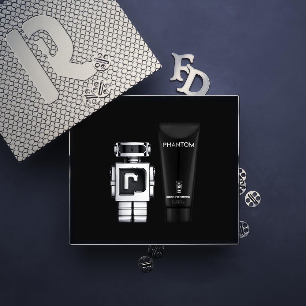 Set De Perfumería Hombre Phantom Paco Rabanne / 50 Ml / Eau De Toilette + Gel De Baño 100 Ml image number 2.0