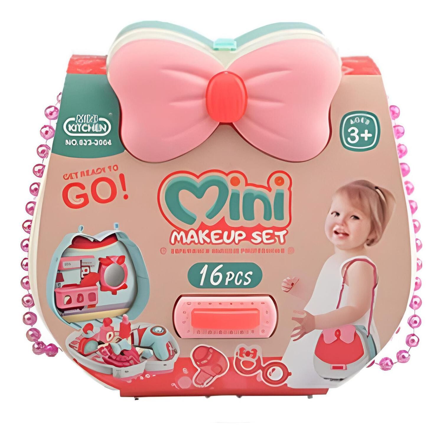 Kit Bolso Mini Make Up Maquillaje Infantil Aprendizaje 16 Piezas image number 1.0