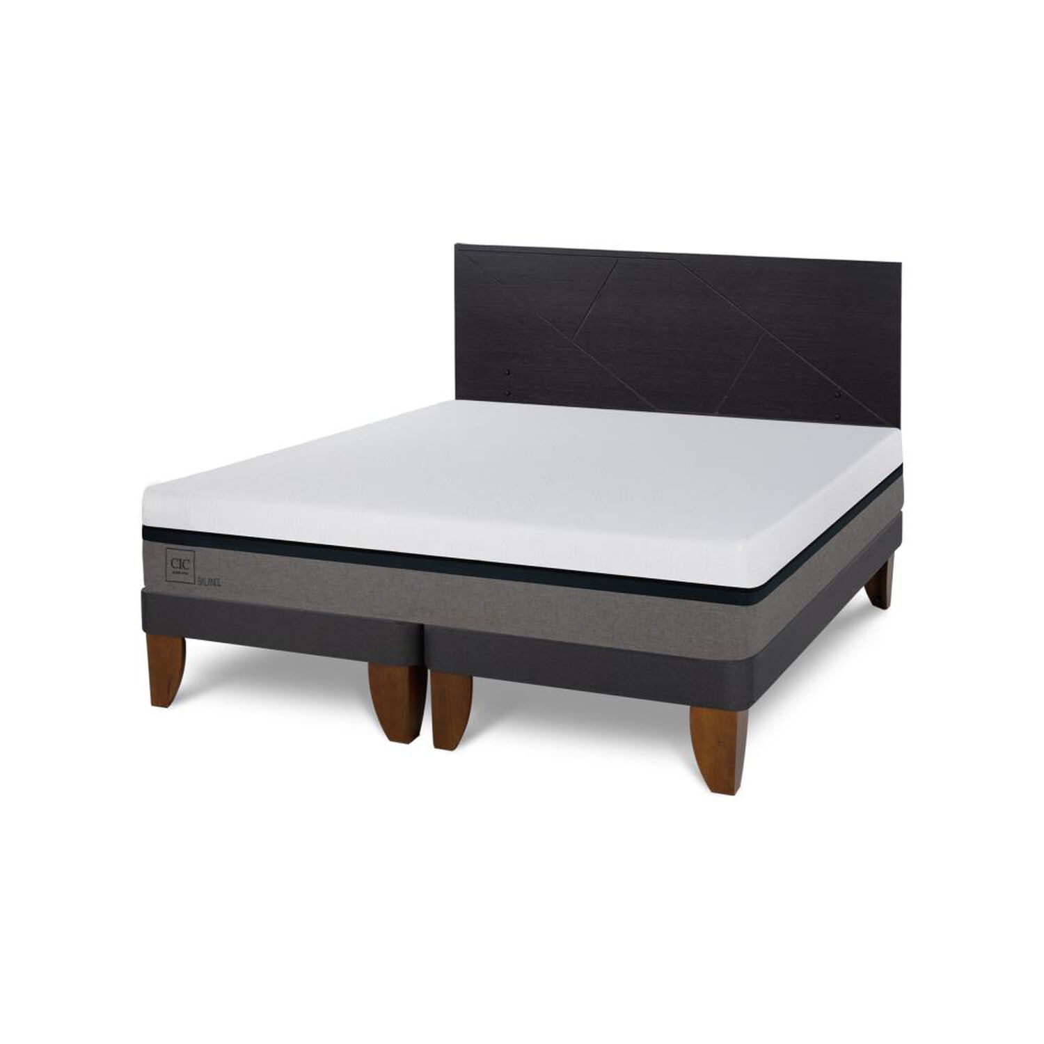 Cama Europea Cic Balance / King / Base Dividida + Respaldo image number 4.0