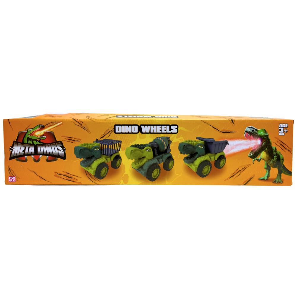 Vehiculo Free Wheel Metadino Dino Wheels Dinosaur Truck 3pack image number 2.0
