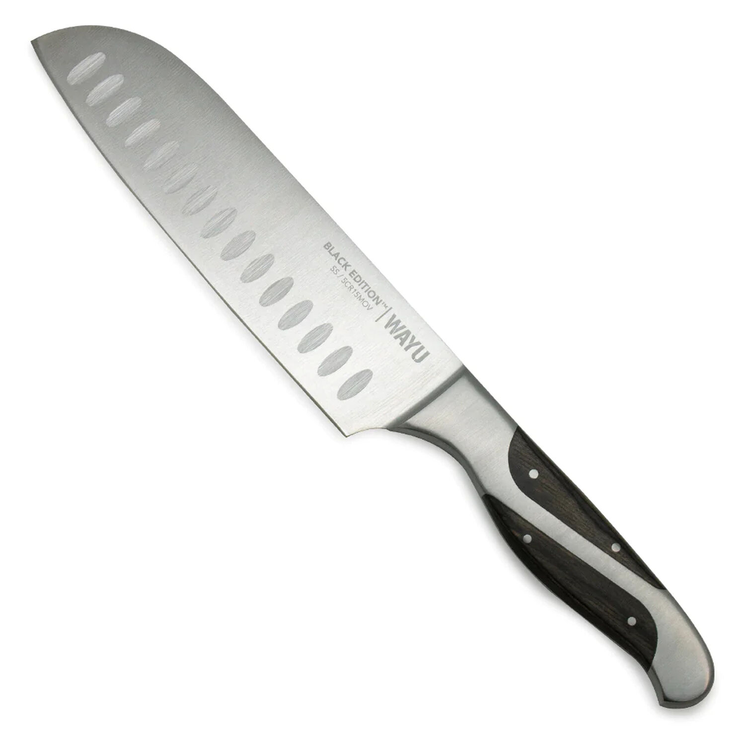Cuchillo Santoku Black Edition 34cm Wayu Acero Inoxidable image number 1.0