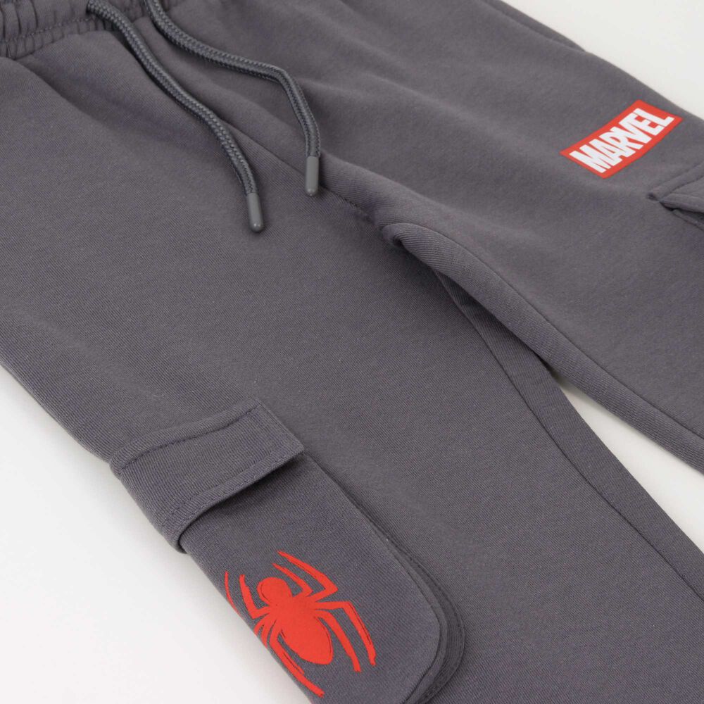 Pantal&oacute;n De Buzo Ni&ntilde;o Cargo Spiderman Gris Marvel image number 2.0